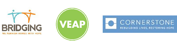 Briding logo, VEAP logo, and Cornerstone logo.